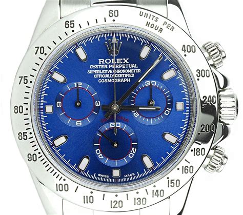 rolex daytona blue dial stainless steel|rolex daytona value chart.